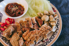 Bossam (gekochtes Schweinefleisch - Koreanisches Gericht)